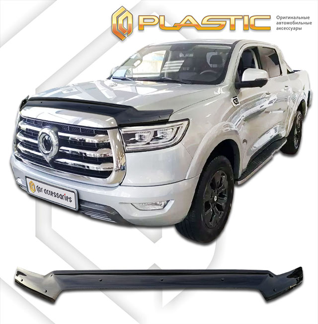 Дефлектор капота Classic черный Great Wall Poer  2021–н.в.  СА Пластик