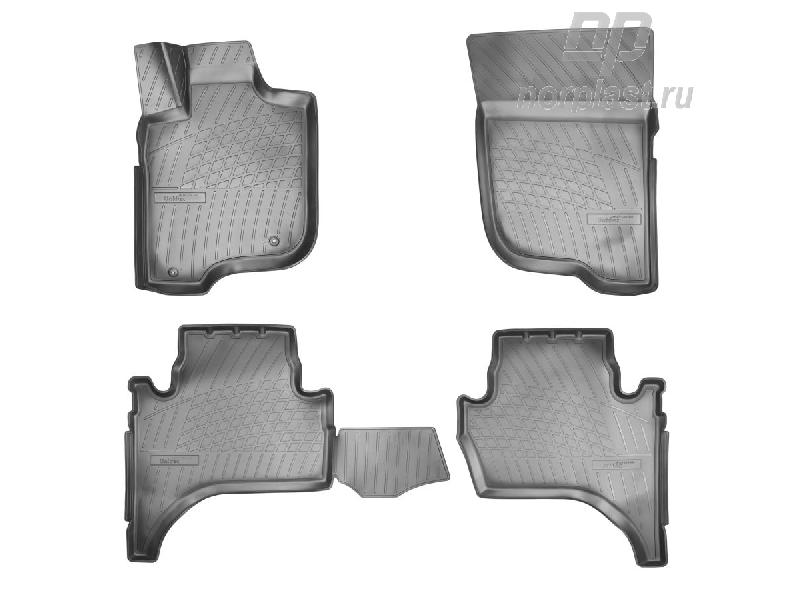 Коврики 3D в салон MITSUBISHI Pajero Sport, 2016->, 4 шт. (полиуретан)