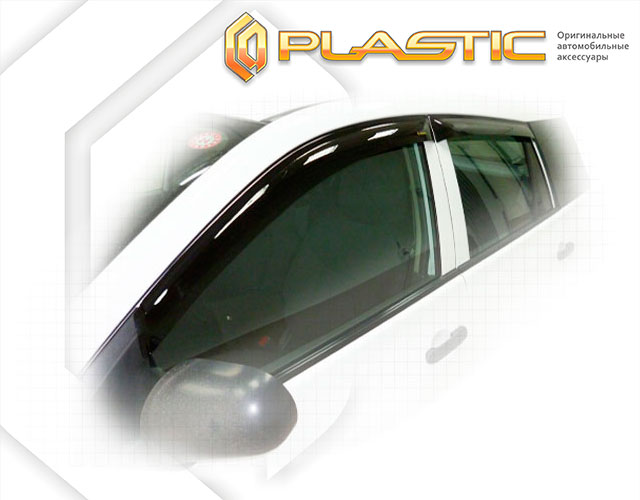 Ветровики дверей Classic полупрозрачный Nissan Wingroad  2005-2018 СА Пластик