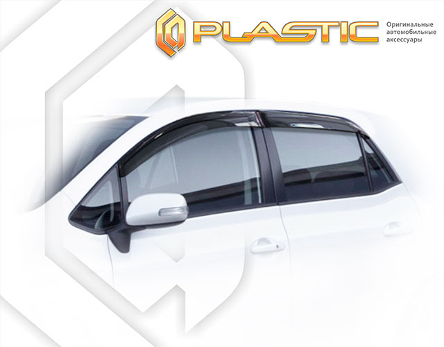 Ветровики дверей Classic полупрозрачный Toyota Auris  2010–2012 СА Пластик