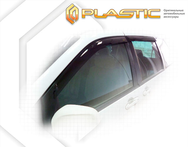 Ветровики дверей Classic полупрозрачный Mazda MPV  2001–2003 СА Пластик