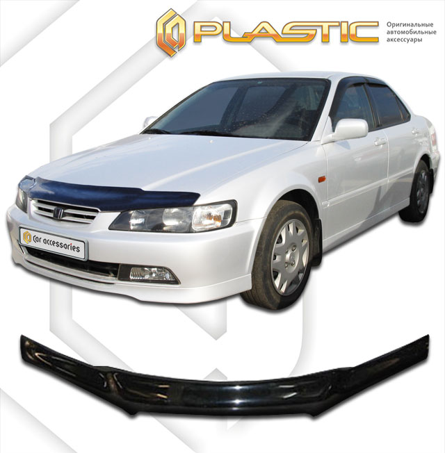 Дефлектор капота Classic черный Honda Accord  1997-2001 СА Пластик