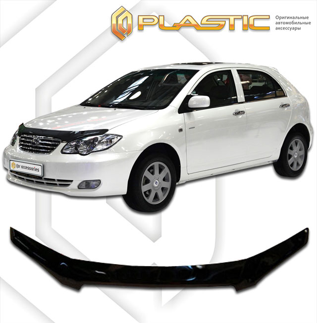 Дефлектор капота Classic черный BYD F3  2007-н.в. СА Пластик