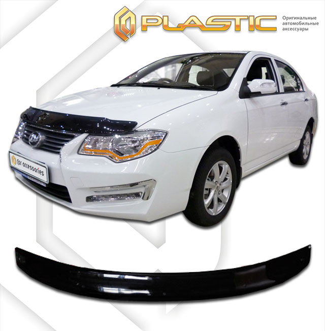 Дефлектор капота Classic черный Lifan Solano  2014–2016 СА Пластик