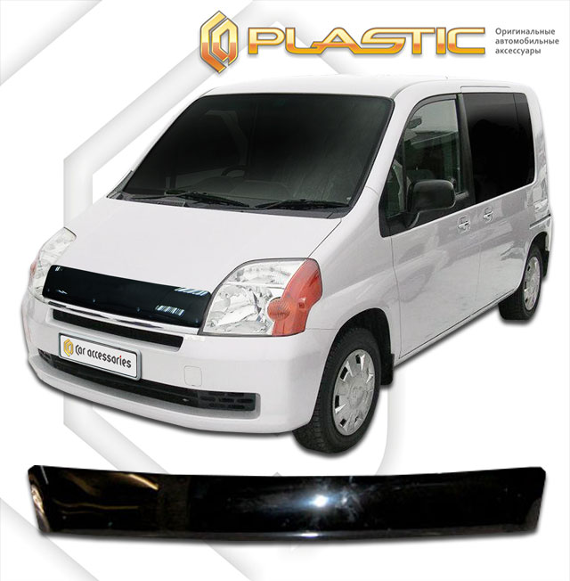 Дефлектор капота Classic черный Honda Mobilio  2001-2004 СА Пластик