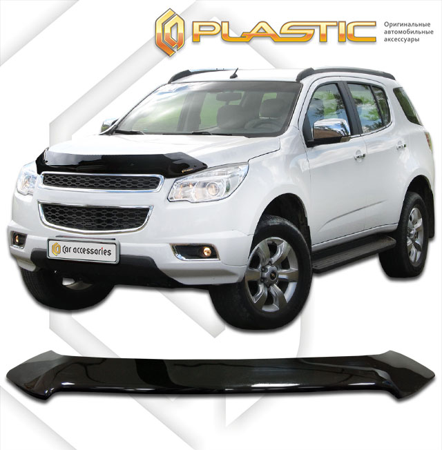 Дефлектор капота Classic черный Chevrolet TrailBlazer  2012–2016 СА Пластик