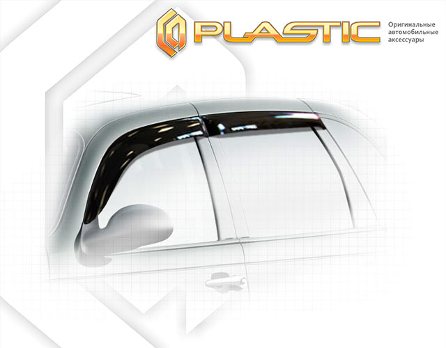 Ветровики дверей Classic полупрозрачный Chrysler PT Cruiser  2001-2010 СА Пластик