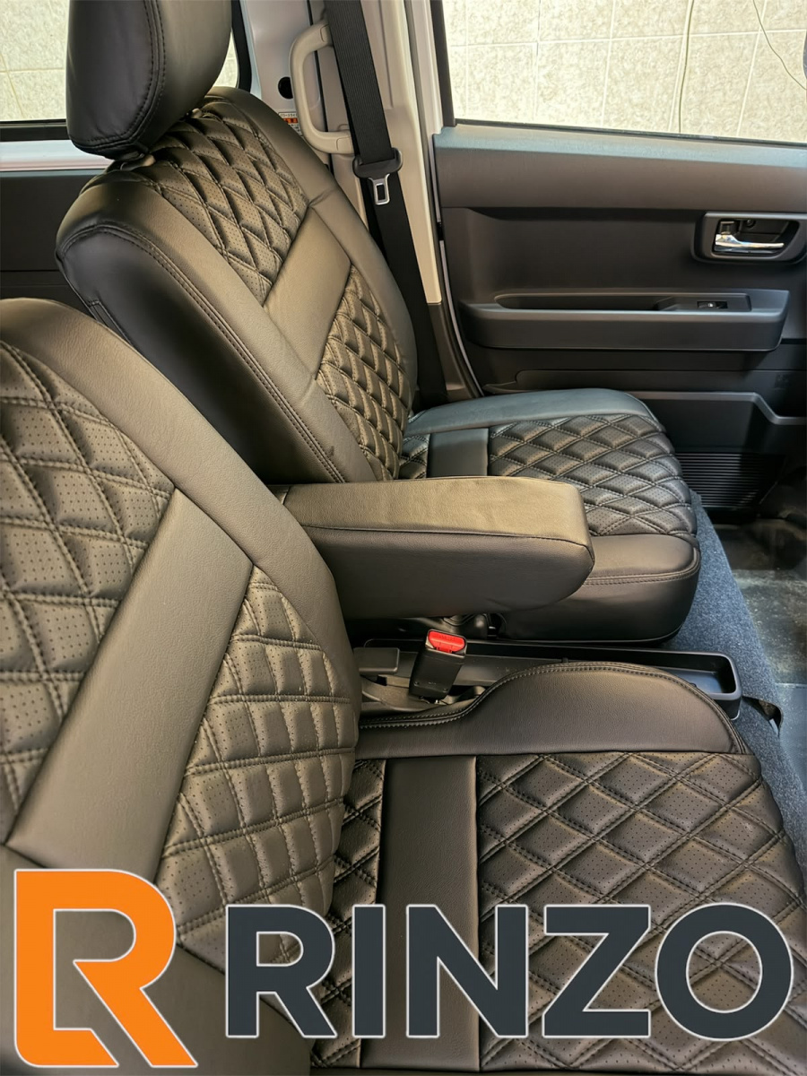Чехлы Rinzo кожа PVC Daihatsu Atrai  S700V/S710V 2022- модель Grid (ромб)
