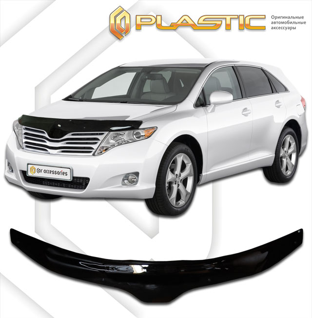 Дефлектор капота Classic черный Toyota Venza  2011–2016 СА Пластик