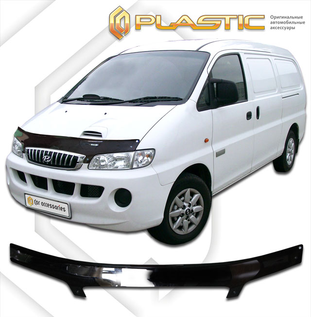 Дефлектор капота Classic черный Hyundai Starex H1 2000 СА Пластик