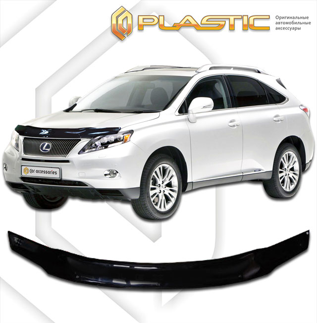 Дефлектор капота Classic черный Lexus RX  2009-2015 СА Пластик