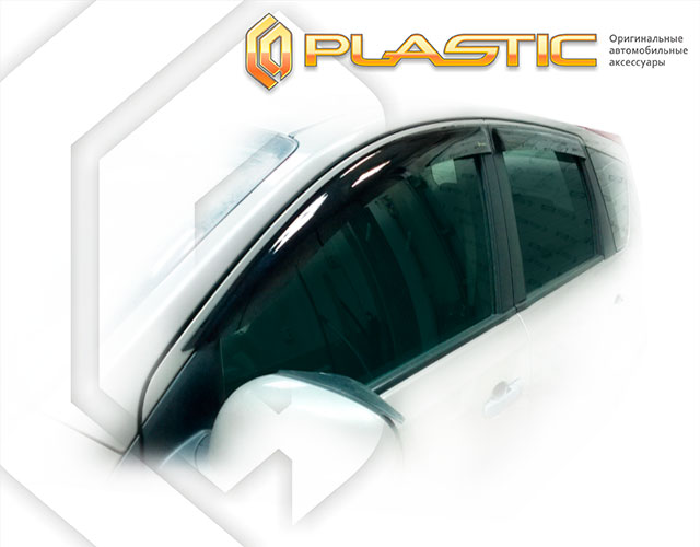 Ветровики дверей Classic полупрозрачный Nissan Note  2008–2012 СА Пластик