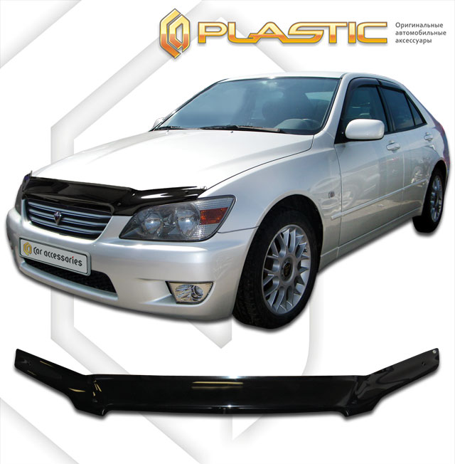 Дефлектор капота Classic черный Toyota Altezza  2001-2005 СА Пластик