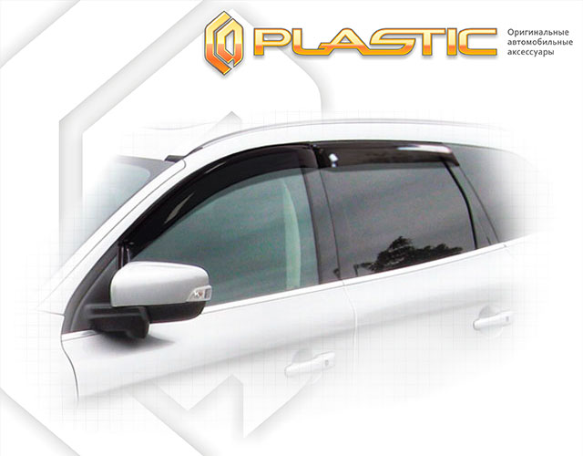 Ветровики дверей Classic полупрозрачный Volvo XC60  2009-2013 СА Пластик