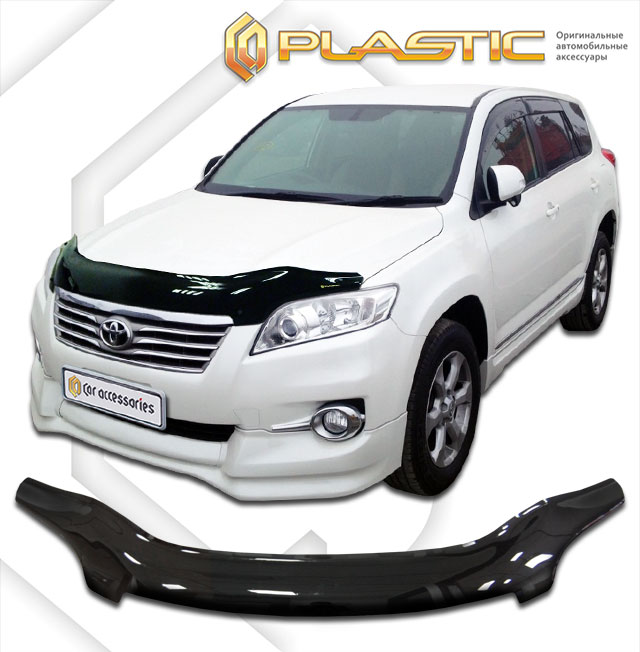 Дефлектор капота (exclusive) Classic черный Toyota Vanguard  2007–2014 СА Пластик