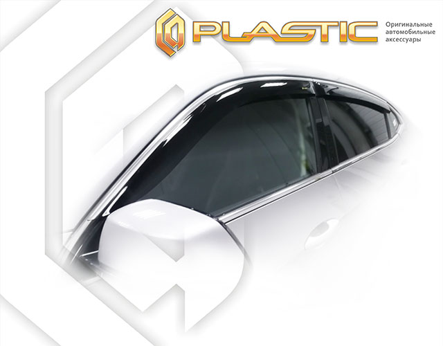 Ветровики дверей Classic полупрозрачный Haval F7x  2019-н.в. СА Пластик