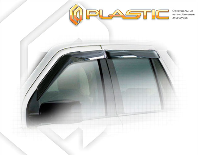 Ветровики дверей Classic полупрозрачный Land Rover Freelander II 2006–2012 СА Пластик