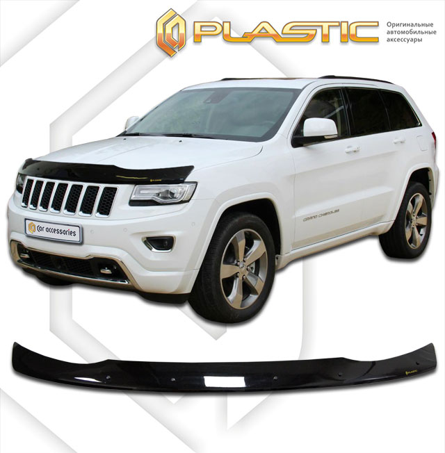Дефлектор капота Classic черный Jeep Grand Cherokee  2010–н.в. СА Пластик