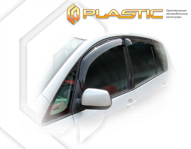 Ветровики дверей Classic полупрозрачный Toyota Spacio  2001-2007 СА Пластик