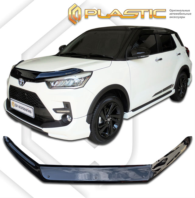 Дефлектор капота Classic черный Toyota Raize 2019 - н. в. СА Пластик