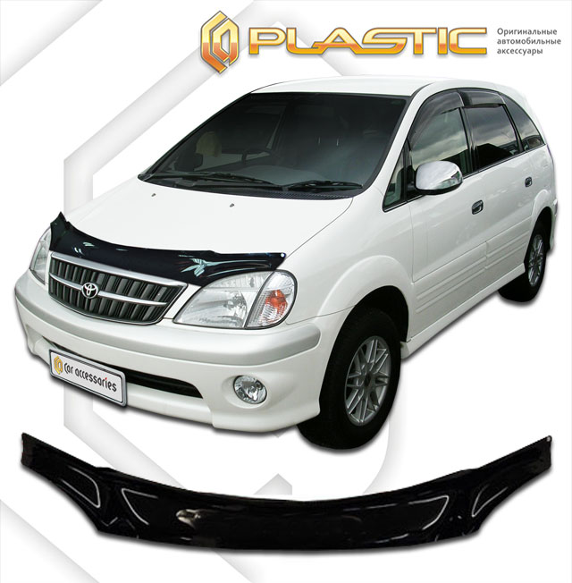 Дефлектор капота Classic черный Toyota Nadia Type SU 1999-2002 СА Пластик