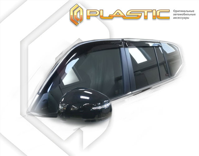 Ветровики дверей Classic полупрозрачный Toyota Land Cruiser 300 2021–н.в. СА Пластик