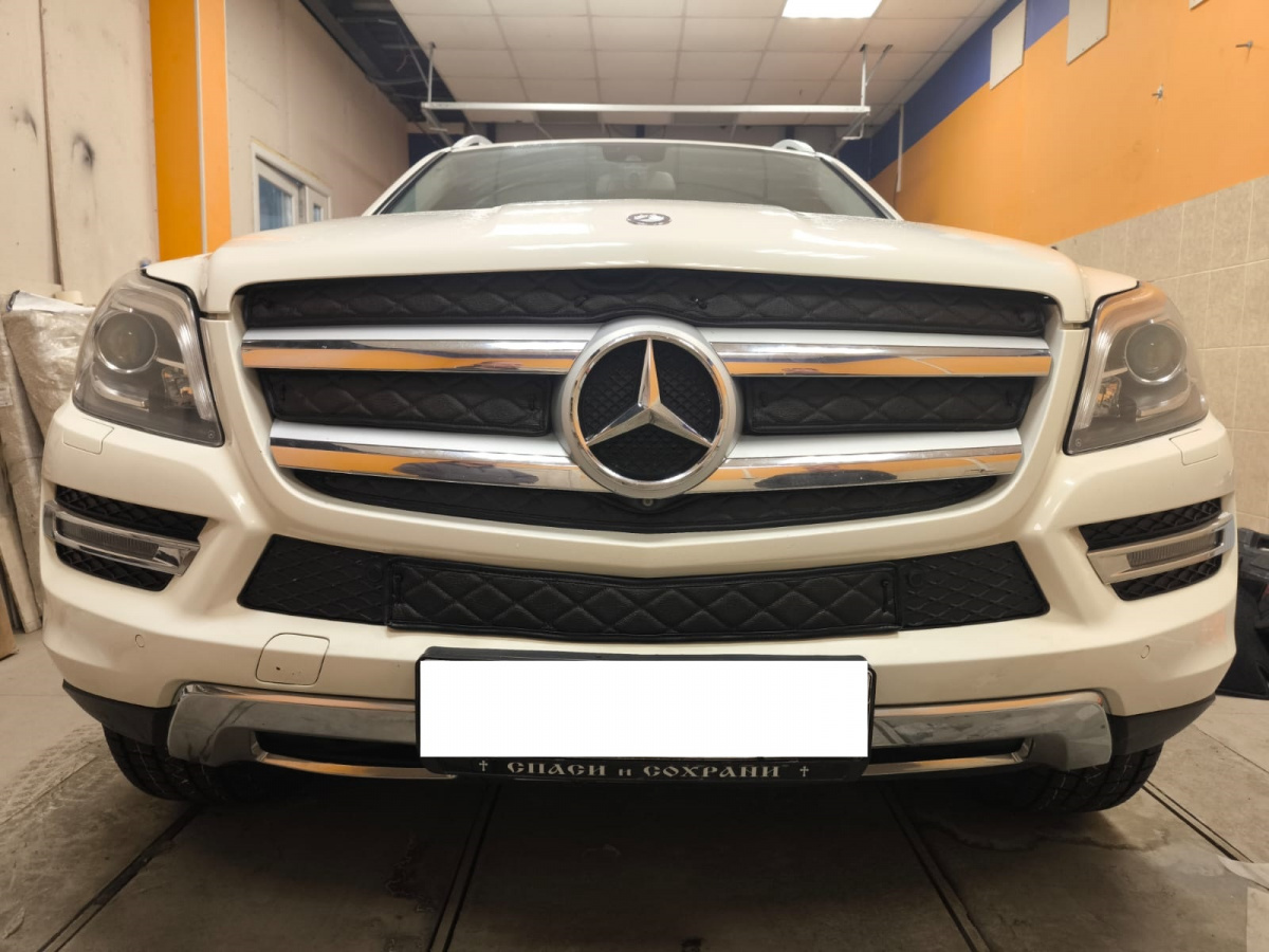 Утеплитель радиатора кожаный Mercedes-Benz GL-Class (X166) 2012 - 2015