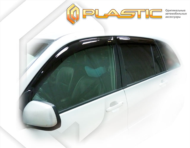 Ветровики дверей Classic полупрозрачный Toyota Rav4  2000-2005 СА Пластик