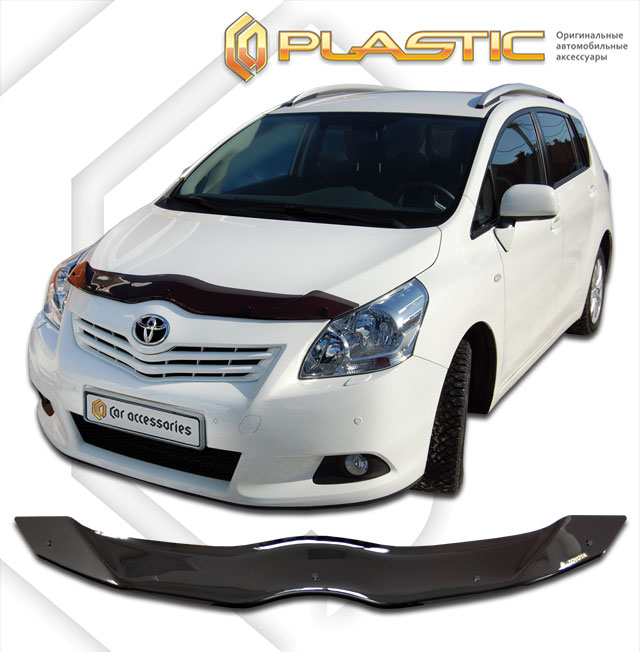 Дефлектор капота Classic черный Toyota Verso  2009-2012 СА Пластик