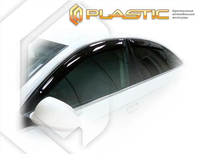 Ветровики дверей Classic полупрозрачный Audi A6  2005-2011 СА Пластик
