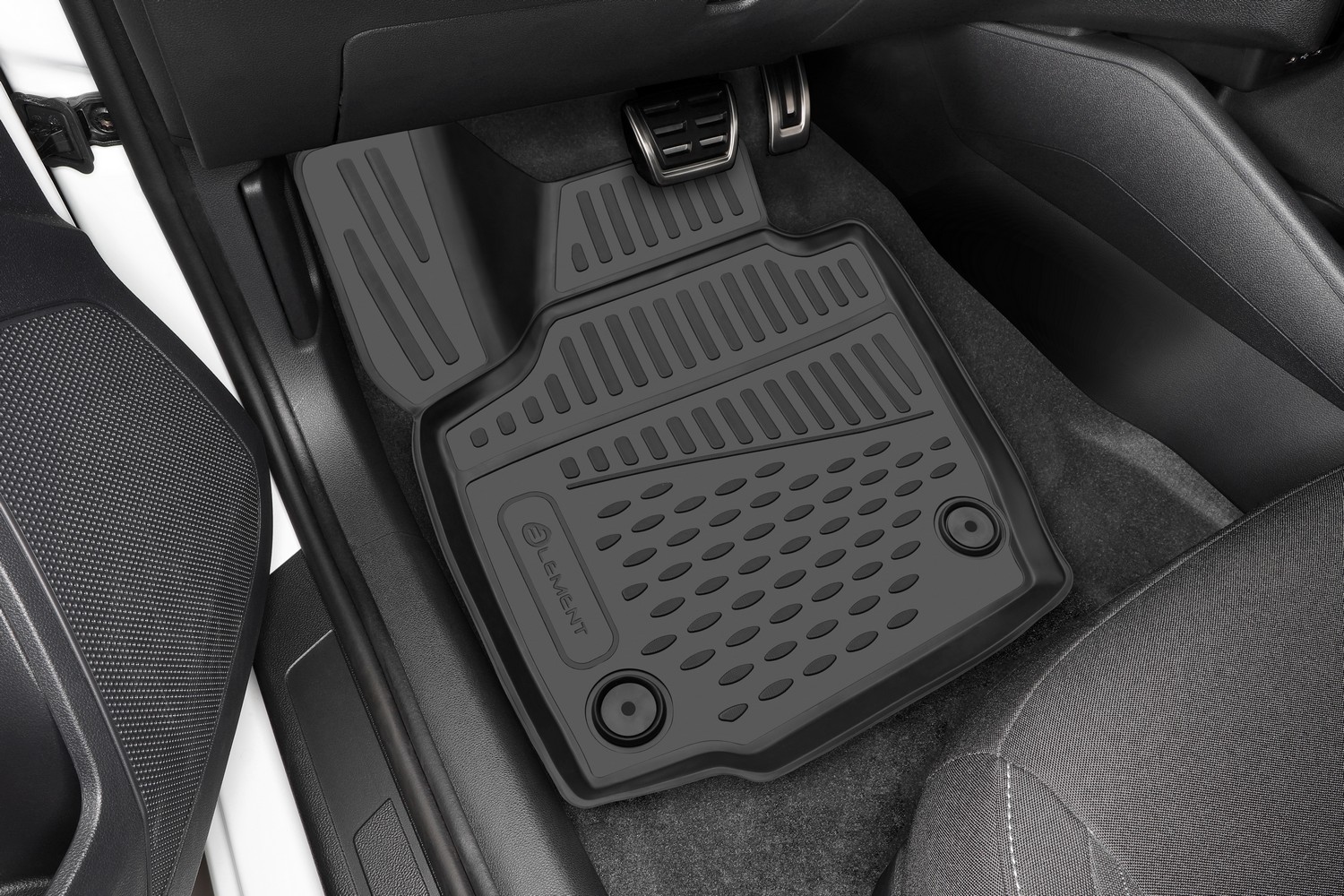 Коврики 3D в салон FORD Transit, 2014-, 2 шт. (полиуретан) / Форд Транзит
