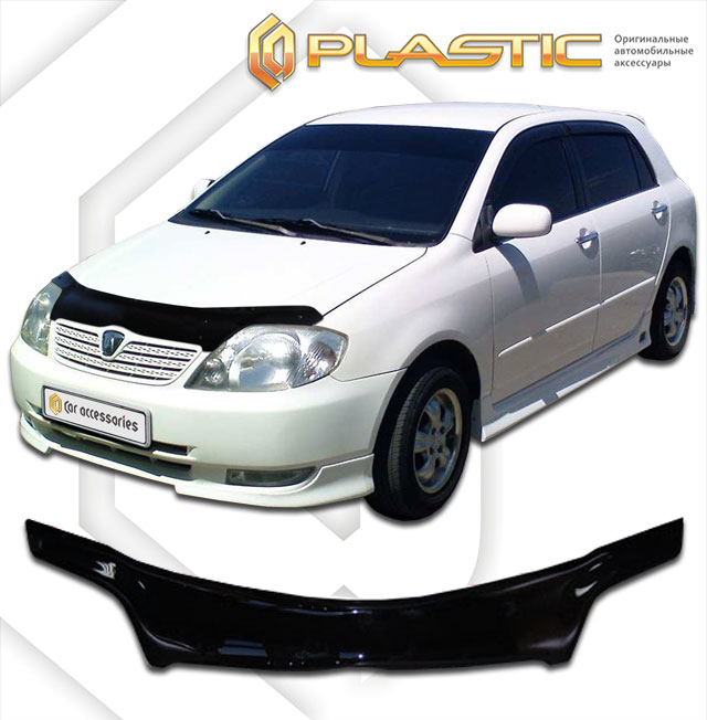 Дефлектор капота Classic черный Toyota Corolla Runx 1999-2004 СА Пластик