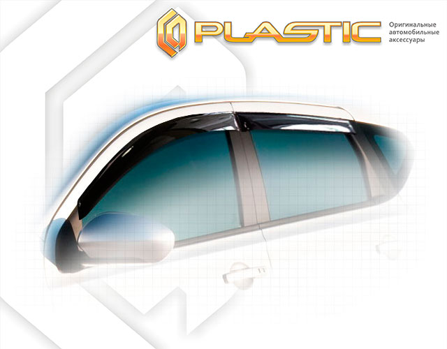 Ветровики дверей Classic полупрозрачный Nissan Qashqai +2 2008-2013 СА Пластик