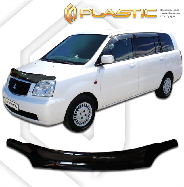 Дефлектор капота Classic черный Mitsubishi Dion  1999–2002 СА Пластик