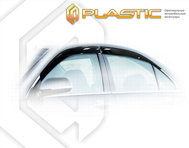 Ветровики дверей Classic полупрозрачный Honda Accord  2002-2006 СА Пластик