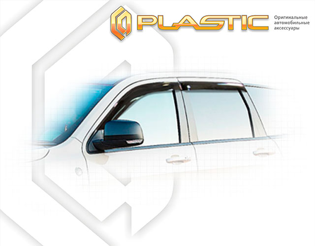 Ветровики дверей Classic полупрозрачный Jeep Grand Cherokee  2010–н.в. СА Пластик