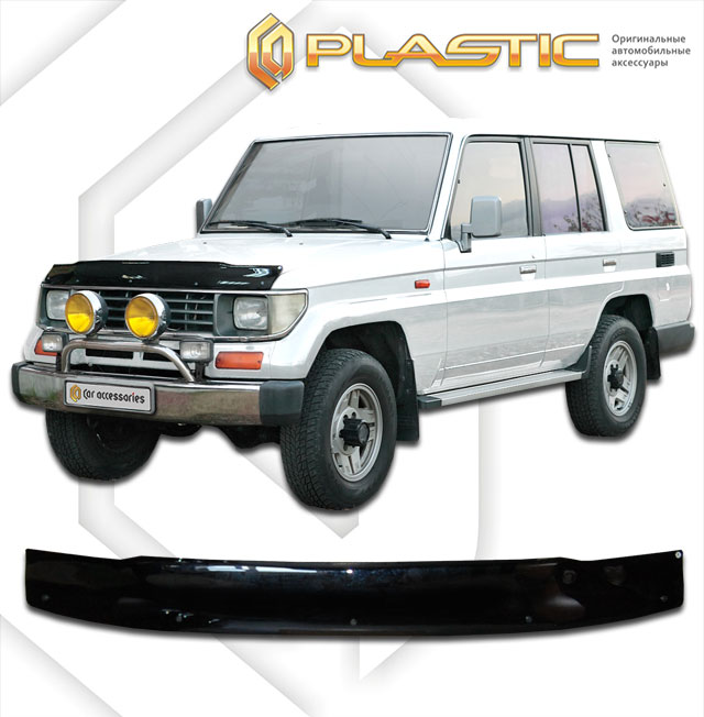 Дефлектор капота Classic черный Toyota Land Cruiser  1992 СА Пластик