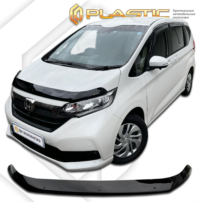 Дефлектор капота Honda Freed II поколение,2019 - н.в минивэн, рынок Японии (Classic черный)