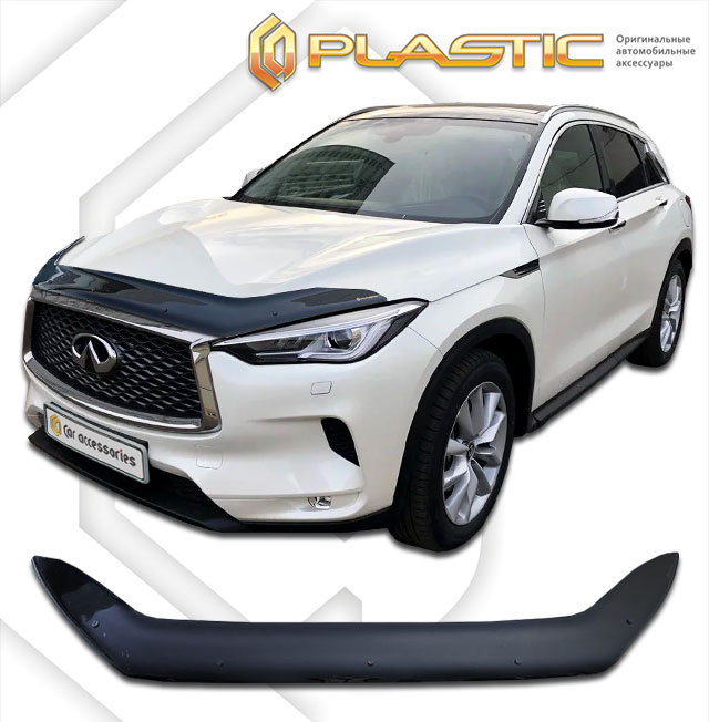 Дефлектор капота Classic черный Infiniti QX50  2017–н.в.  СА Пластик