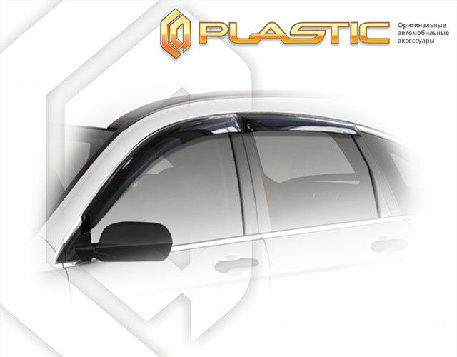 Ветровики дверей Classic полупрозрачный Honda CR-V  2007-2009 СА Пластик