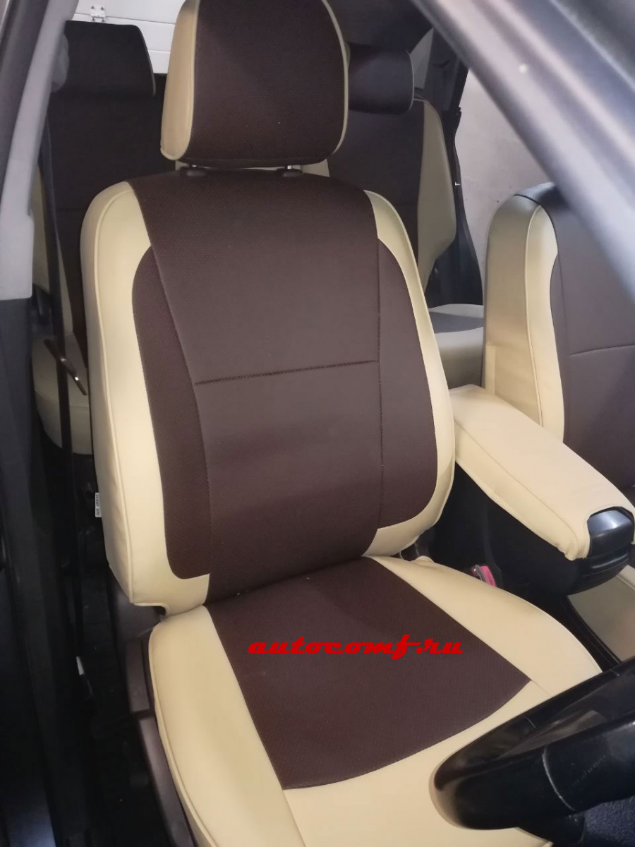 Чехлы из экокожи Toyota MarkX Zio I+r [NA10] 09.2007-11.2013 (Мод.408.0)  - 2 ряда Автокомфорт