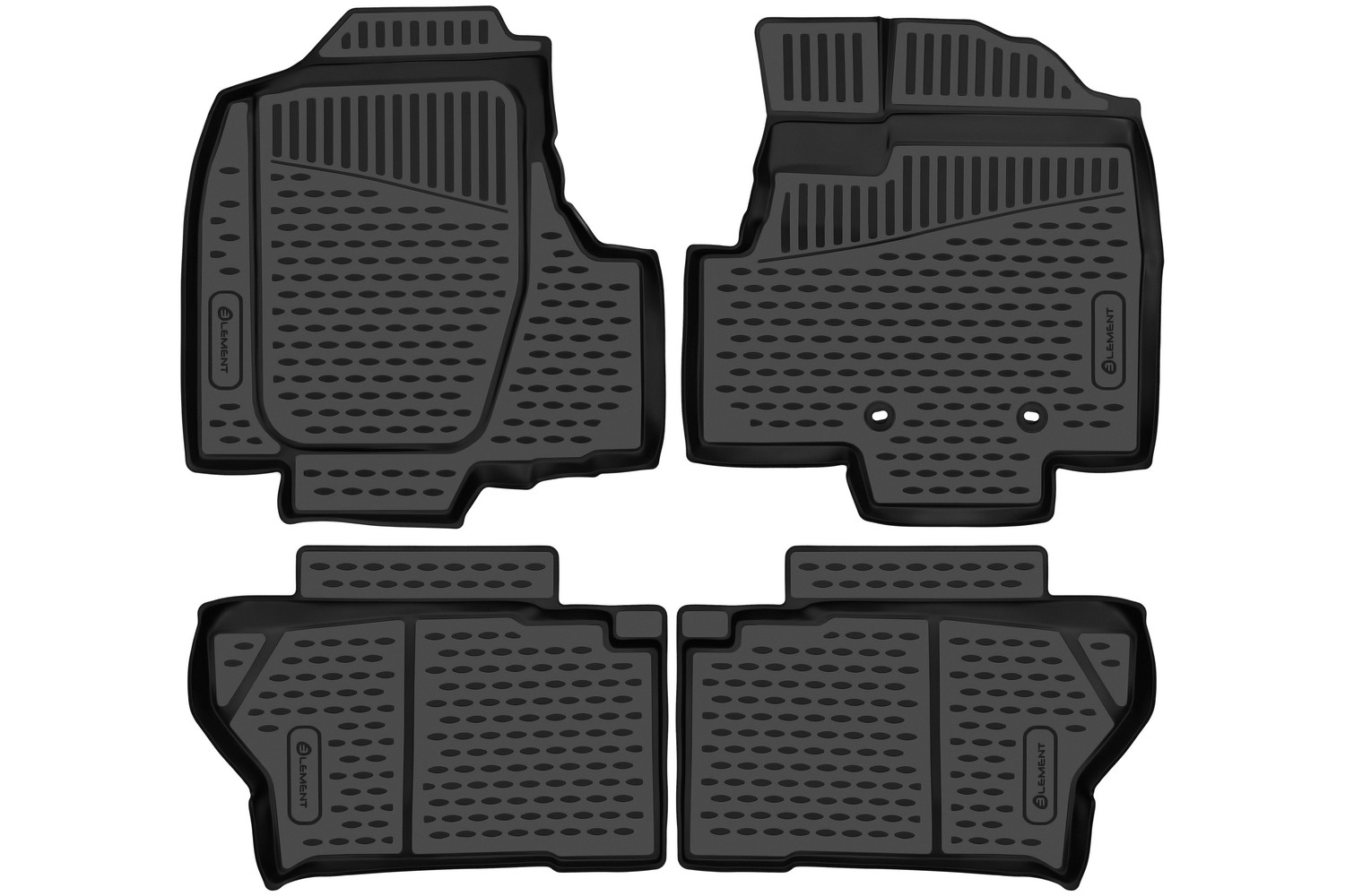 Коврики 3D в салон TOYOTA Tank / Thor / Roomy / Subaru Justy 2016 - н.в. П.Р 4шт. (полиуретан)