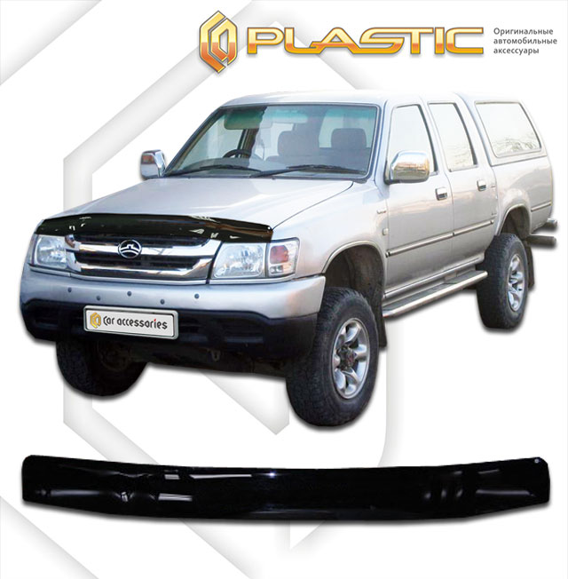 Дефлектор капота Classic черный Great Wall Deer G5  2003-2008 СА Пластик