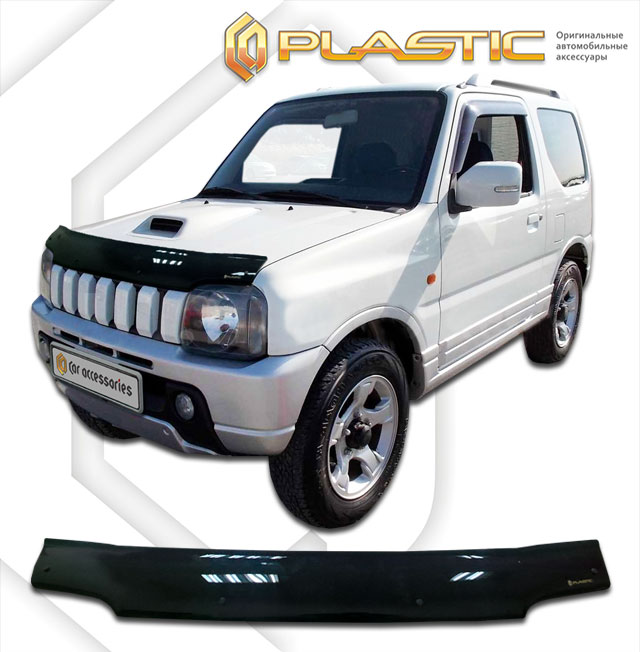 Дефлектор капота Classic черный Suzuki Jimny  2002-2012 СА Пластик