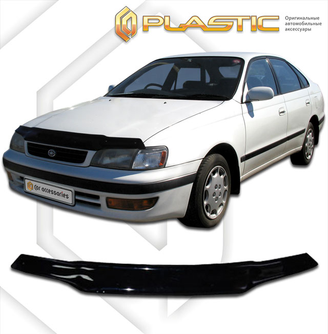 Дефлектор капота Classic черный Toyota Corona  1992-1997 СА Пластик