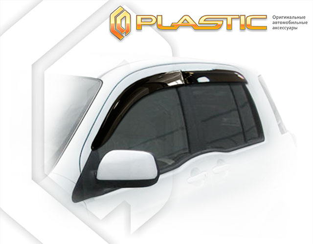 Ветровики дверей Classic полупрозрачный Toyota Raum  2003–2011 СА Пластик
