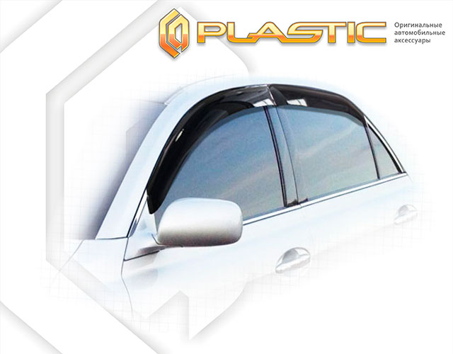Ветровики дверей Classic полупрозрачный Toyota Mark-X  2004-2006 СА Пластик