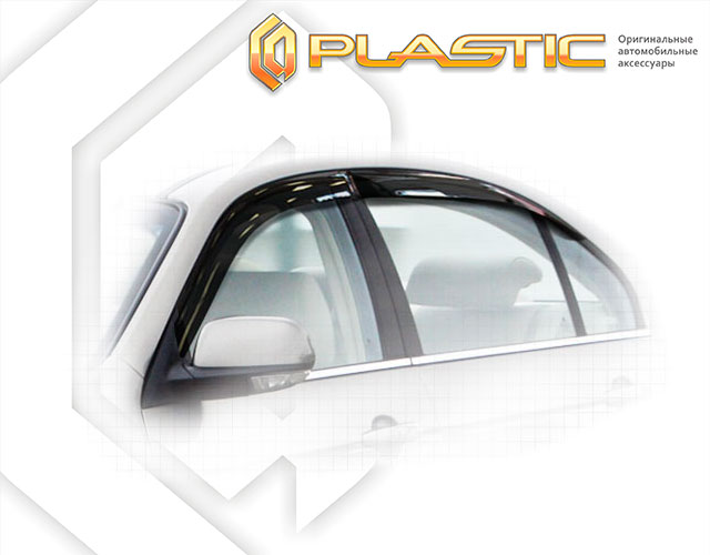 Ветровики дверей Classic полупрозрачный Chevrolet Epica  2006-2012 СА Пластик