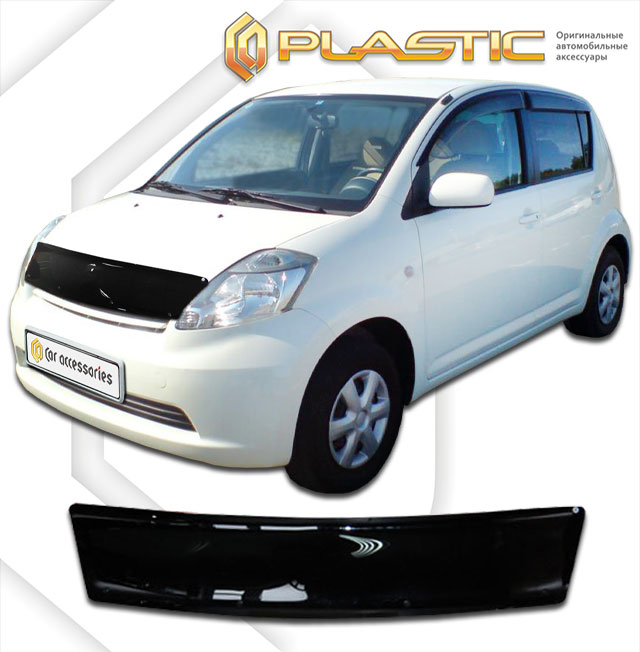 Дефлектор капота Classic черный Daihatsu Boon  2004-2010 СА Пластик