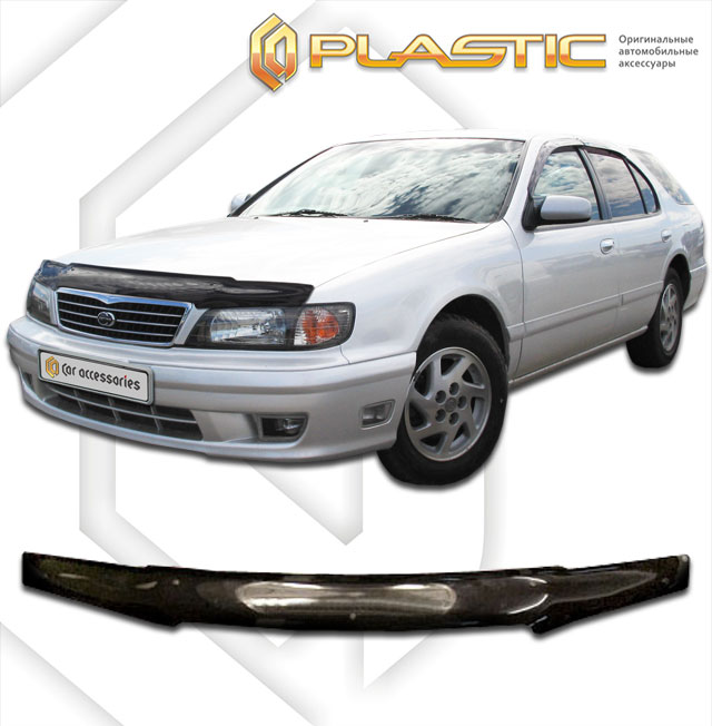Дефлектор капота Classic черный Nissan Maxima  1994-1998 СА Пластик